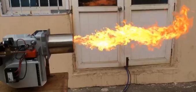Quemador de aceite de desecho sin humo KV 40, quemador de aceite de combustible 1600000 Btu / h Calor de salida 0