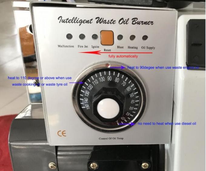 Horno de quemador de aceite de desecho totalmente automático de 30 a 60 kW OEM / ODM disponible 0