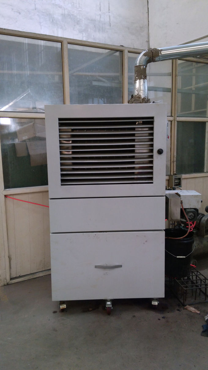Calentador de aceite de cocina ecológico 12000 M3 / H Producción de aire con motor de ventilador de 0.6 Kw 0